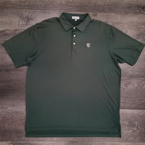 Peter Millar Summer Comfort Green Polo Shirt Short Sleeve Men's Size XL